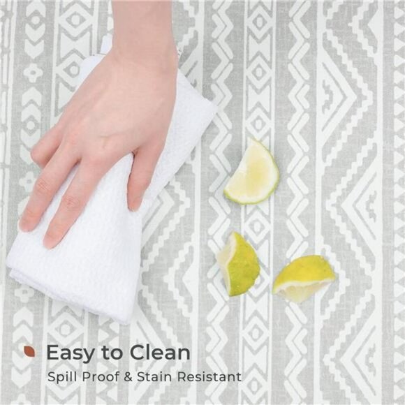 Boho Anti Fatigue Kitchen Mat Non Slip Cushioned Waterproof Floor Rug Gray - Picture 4 of 8